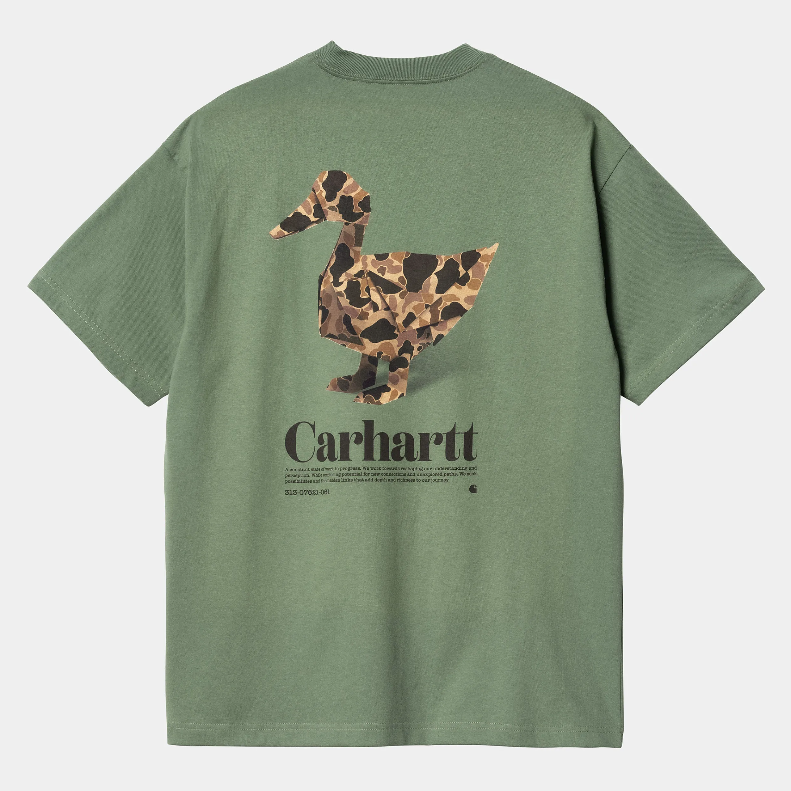 T-Shirts & Polos>Carhartt WIP S/S Fold Duck T-Shirt Duck Green