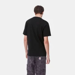 T-Shirts & Polos>Carhartt WIP S/S Fun Run T-Shirt Black / Dusty Ice