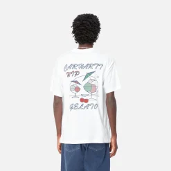 T-Shirts & Polos>Carhartt WIP S/S Gelato T-Shirt White