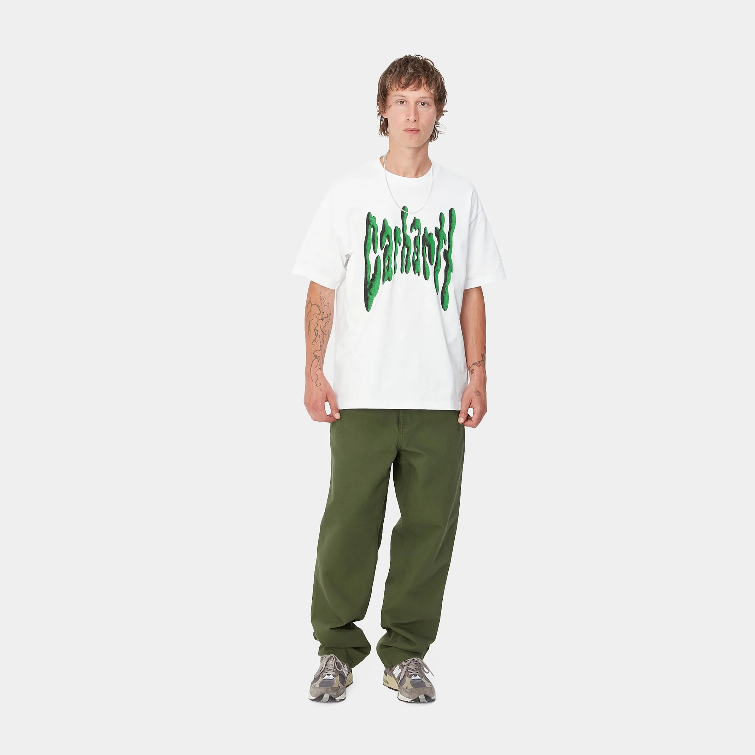 T-Shirts & Polos>Carhartt WIP S/S Goo T-Shirt White