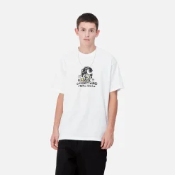 T-Shirts & Polos>Carhartt WIP S/S Graphic Works T-Shirt White
