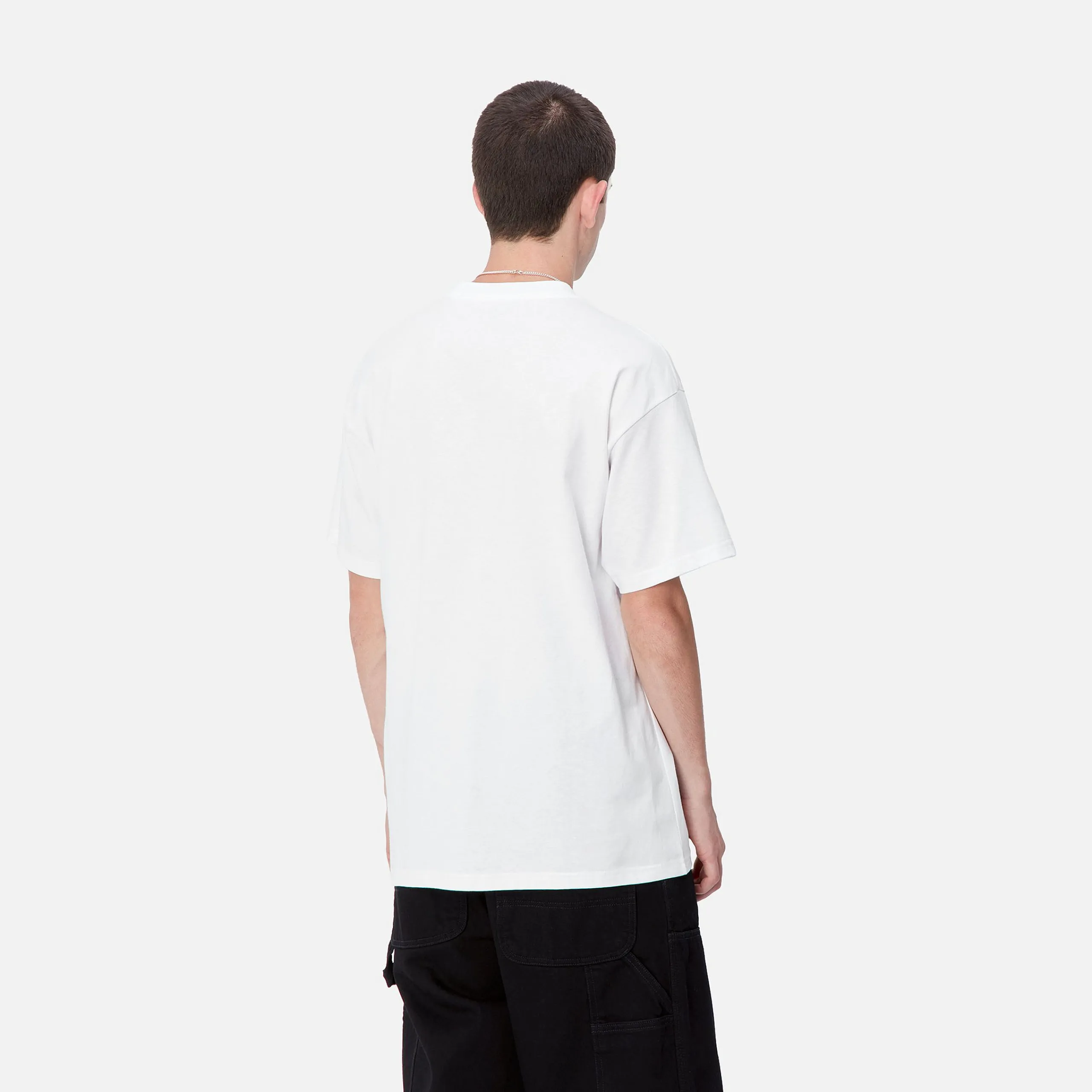 T-Shirts & Polos>Carhartt WIP S/S Graphic Works T-Shirt White
