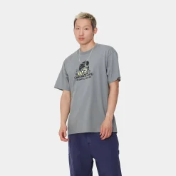 T-Shirts & Polos>Carhartt WIP S/S Graphic Works T-Shirt Dove Grey