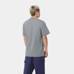 T-Shirts & Polos>Carhartt WIP S/S Graphic Works T-Shirt Dove Grey