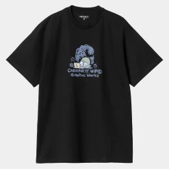 T-Shirts & Polos>Carhartt WIP S/S Graphic Works T-Shirt Black