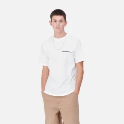 T-Shirts & Polos>Carhartt WIP S/S Home State T-Shirt White