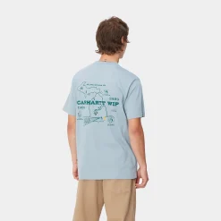 T-Shirts & Polos>Carhartt WIP S/S Home State T-Shirt Dusty Ice