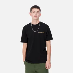 T-Shirts & Polos>Carhartt WIP S/S Home State T-Shirt Black