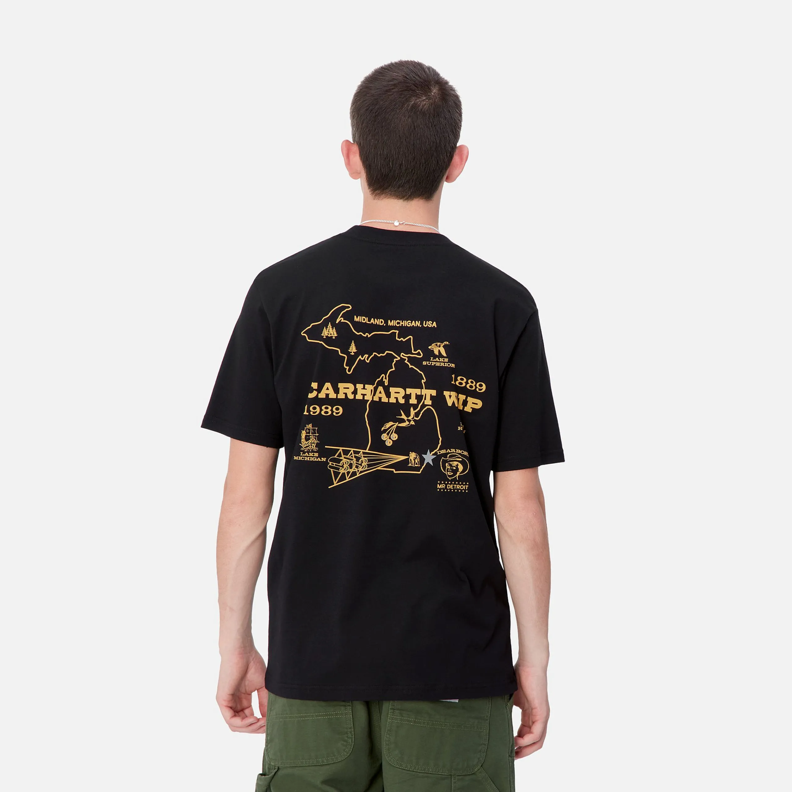 T-Shirts & Polos>Carhartt WIP S/S Home State T-Shirt Black