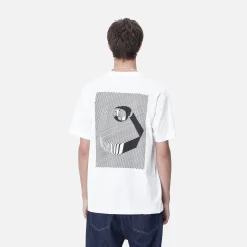 T-Shirts & Polos>Carhartt WIP S/S Jalou C T-Shirt White / Black