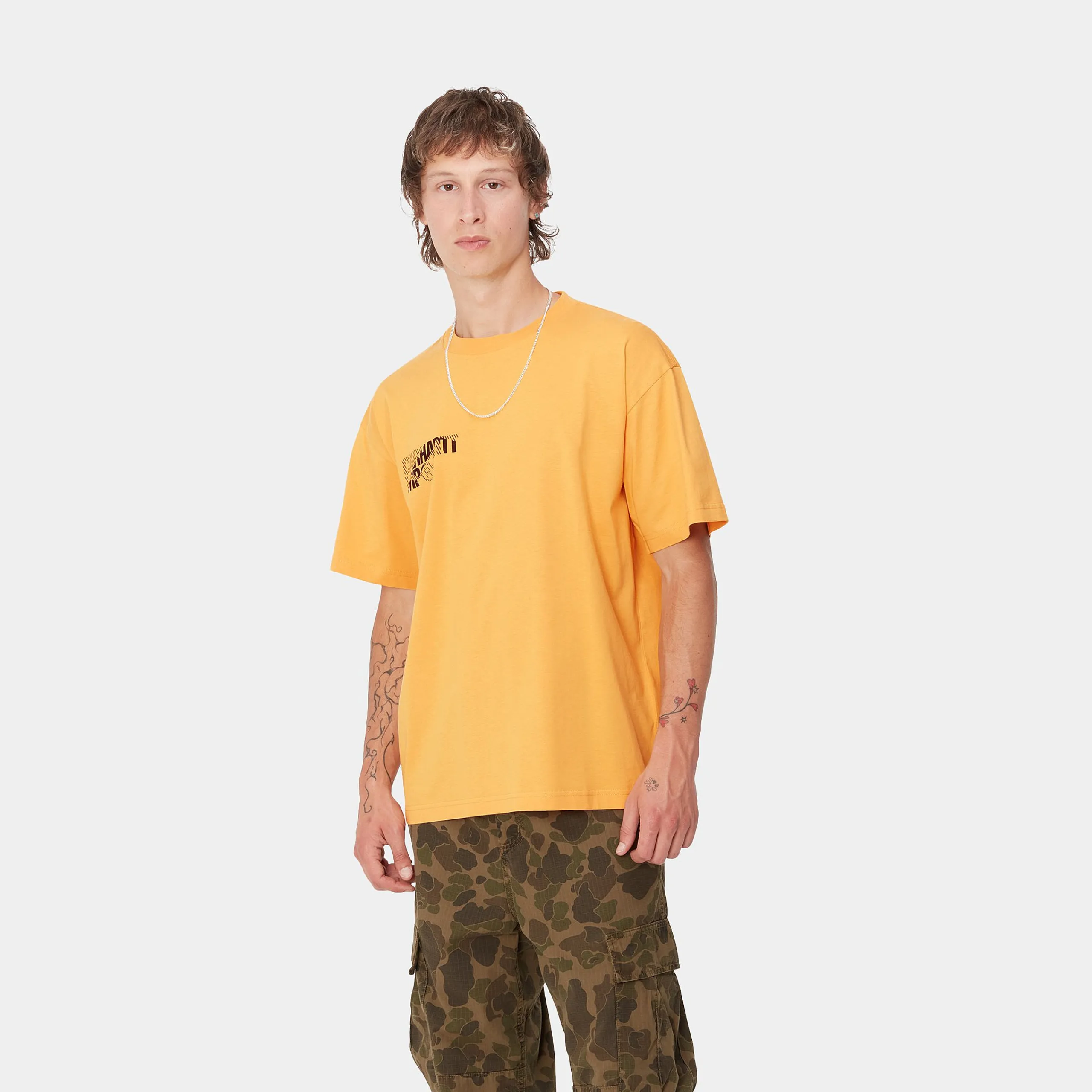 T-Shirts & Polos>Carhartt WIP S/S Jalou C T-Shirt Winter Spice / Black