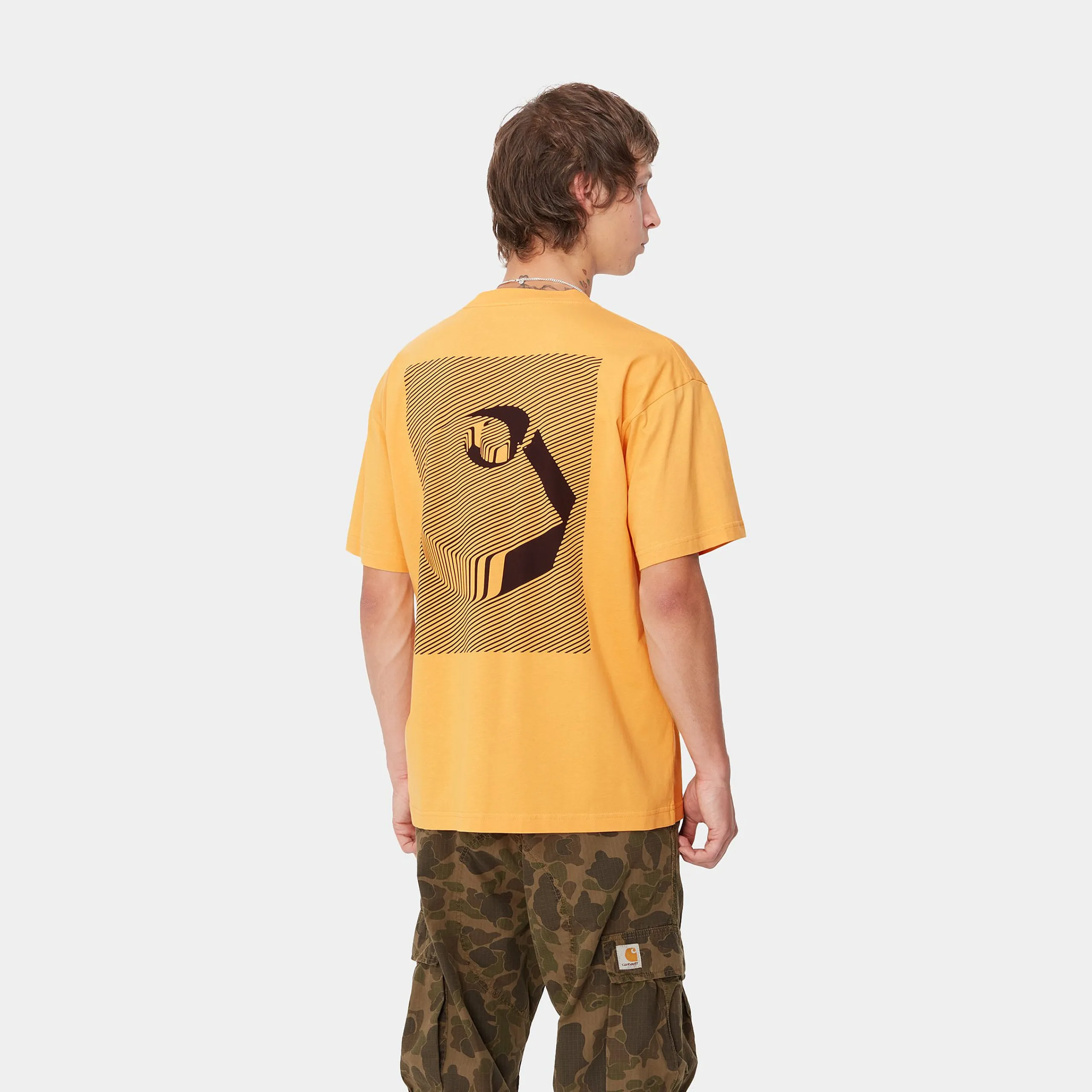 T-Shirts & Polos>Carhartt WIP S/S Jalou C T-Shirt Winter Spice / Black