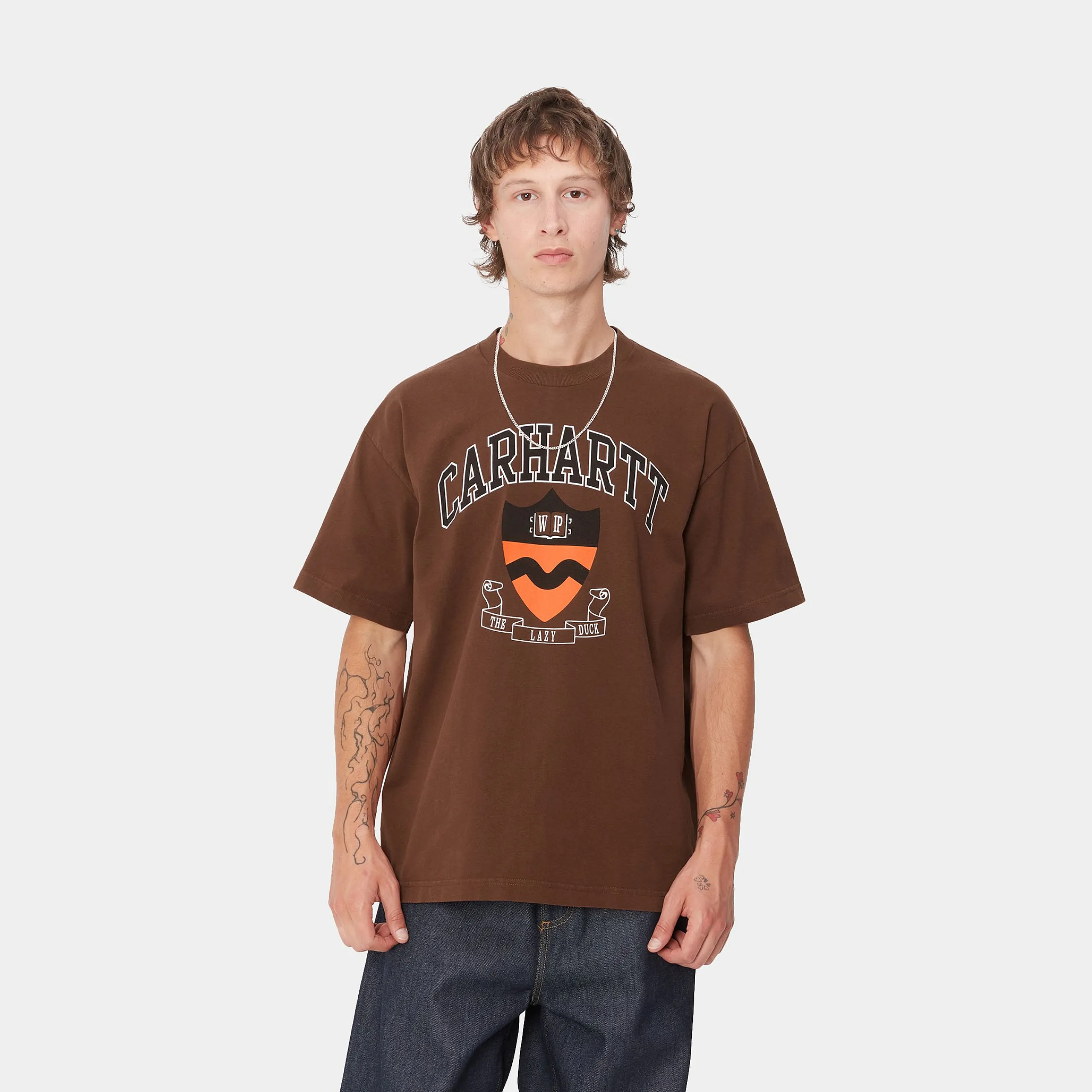 T-Shirts & Polos>Carhartt WIP S/S Lazy Duck Academy T-Shirt Offroad