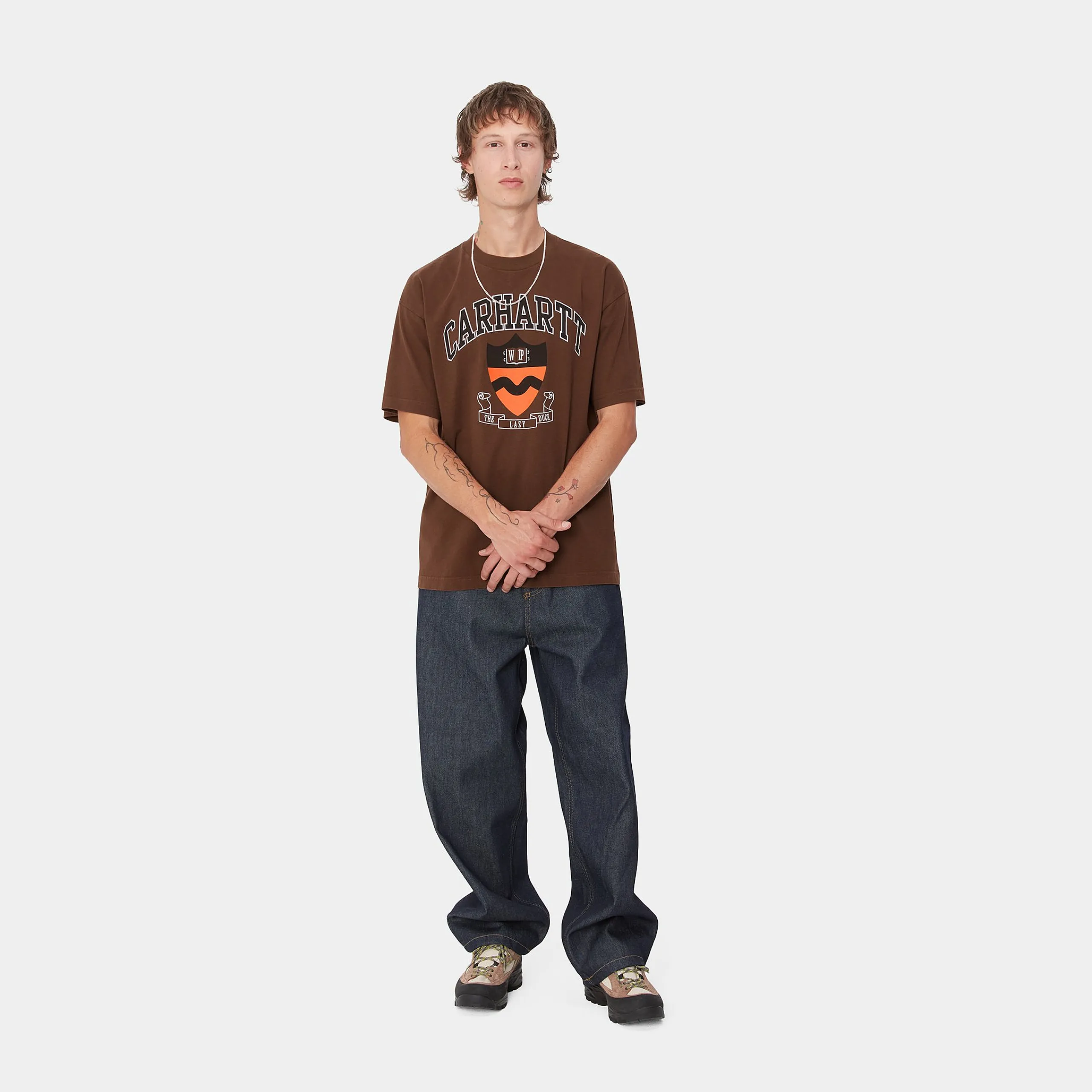 T-Shirts & Polos>Carhartt WIP S/S Lazy Duck Academy T-Shirt Offroad