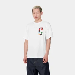 T-Shirts & Polos>Carhartt WIP S/S Machine 89 T-Shirt White