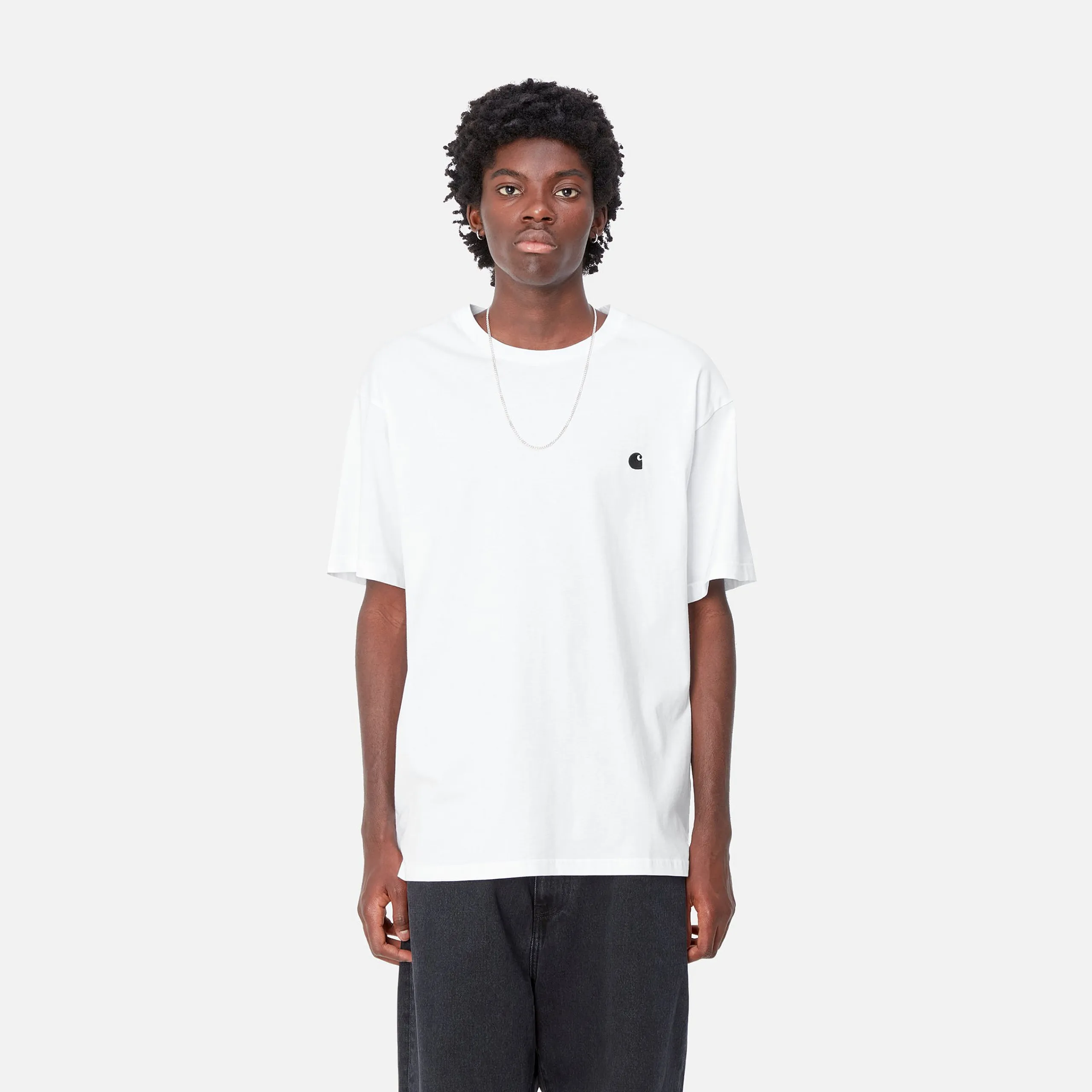 T-Shirts & Polos>Carhartt WIP S/S Madison T-Shirt White / Black