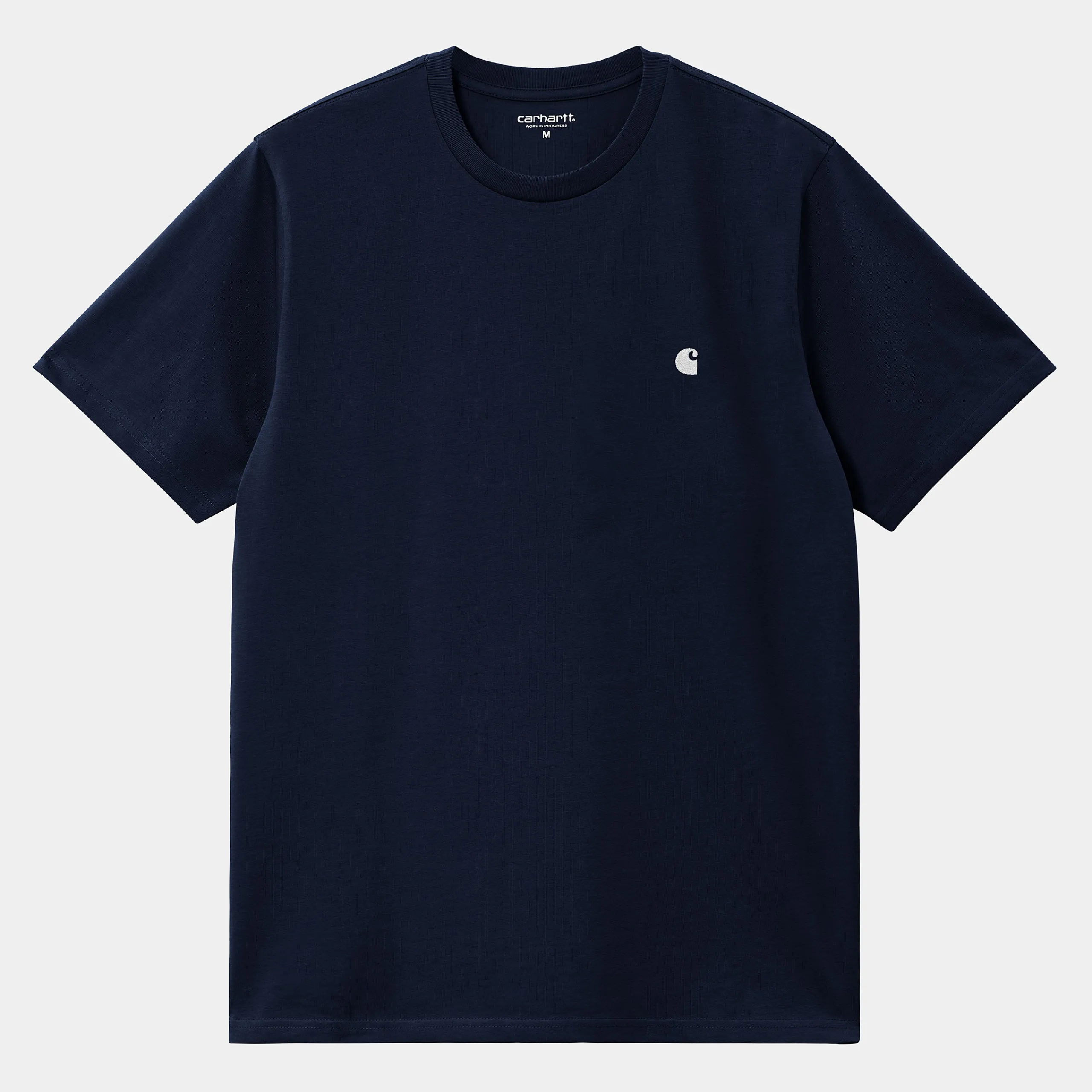T-Shirts & Polos>Carhartt WIP S/S Madison T-Shirt Dark Navy / White