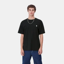 T-Shirts & Polos>Carhartt WIP S/S Madison T-Shirt Black / White
