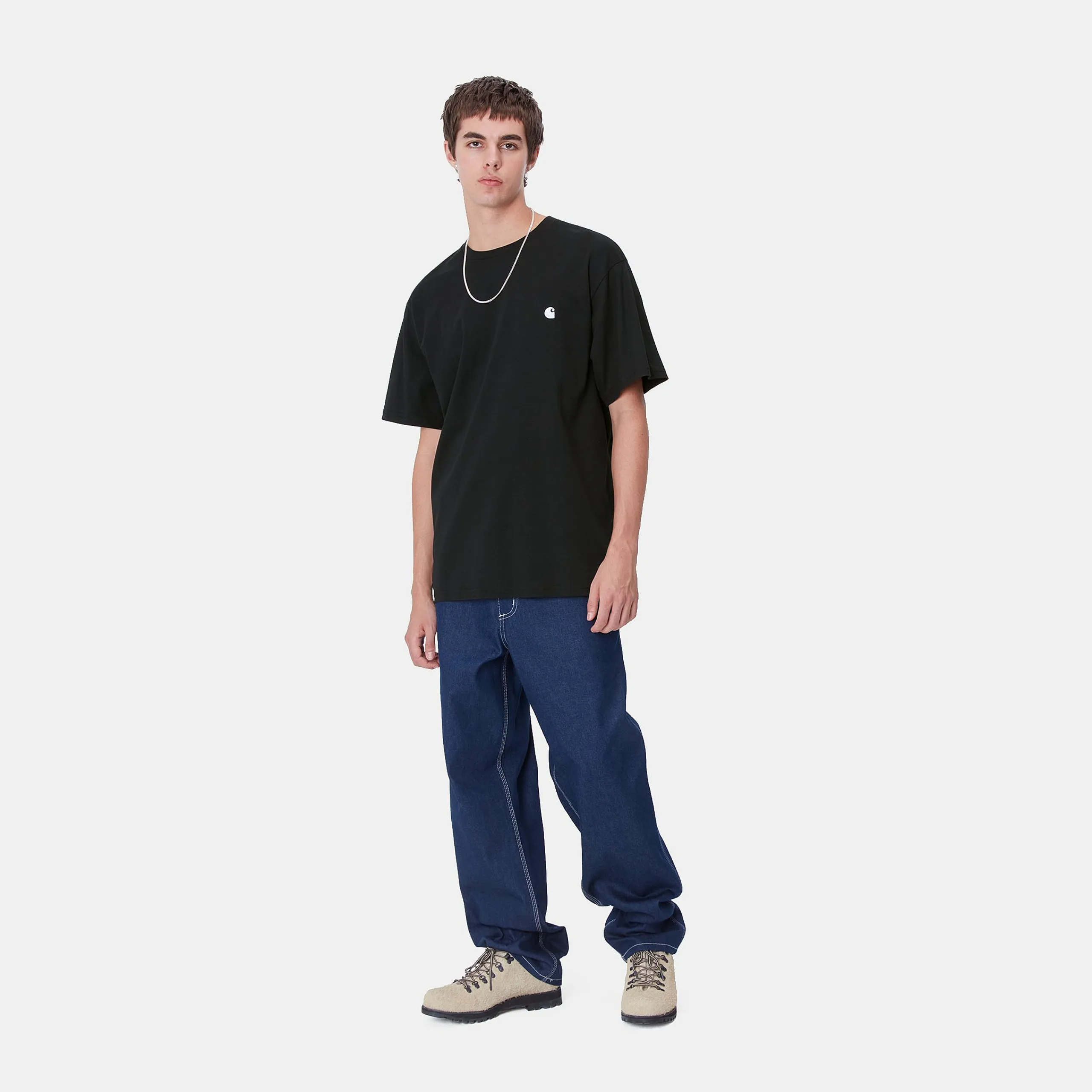 T-Shirts & Polos>Carhartt WIP S/S Madison T-Shirt Black / White