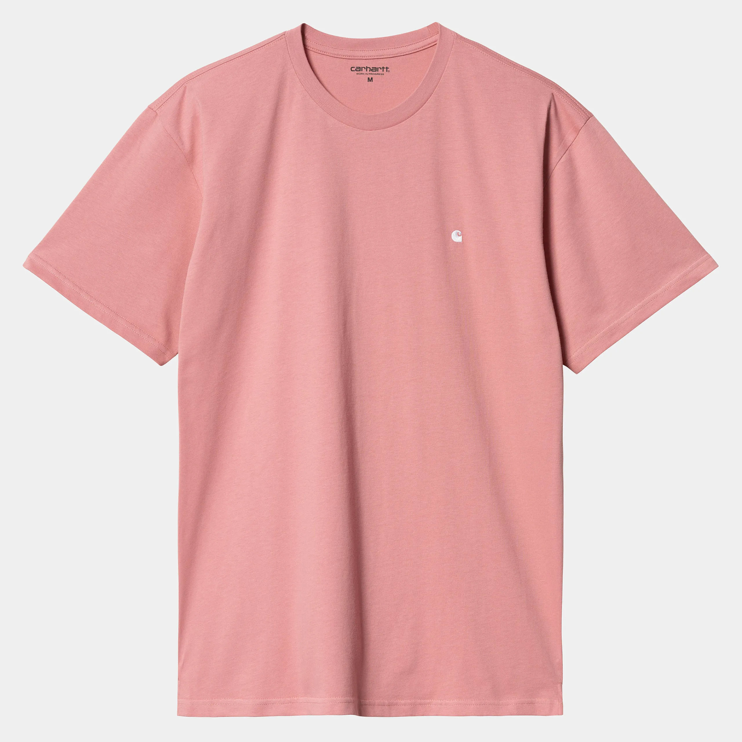 T-Shirts & Polos>Carhartt WIP S/S Madison T-Shirt Dusty Rose / White