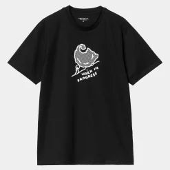 T-Shirts & Polos>Carhartt WIP S/S Move On Up T-Shirt Black / White