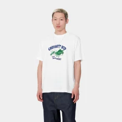T-Shirts & Polos>Carhartt WIP S/S Noisy T-Shirt White