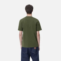 T-Shirts & Polos>Carhartt WIP S/S Paradise Script T-Shirt Tarragon