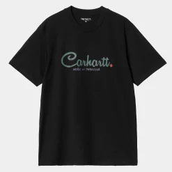 T-Shirts & Polos>Carhartt WIP S/S Paradise Script T-Shirt Black
