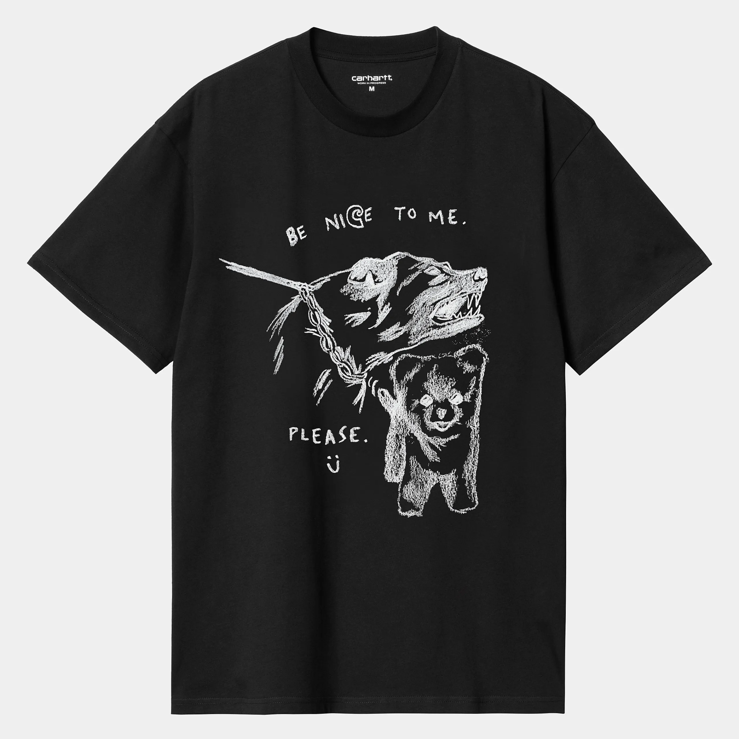 T-Shirts & Polos>Carhartt WIP S/S Pepe Be Nice T-Shirt Black / White