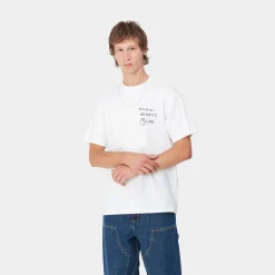 T-Shirts & Polos>Carhartt WIP S/S Pepe B.H.C T-Shirt White