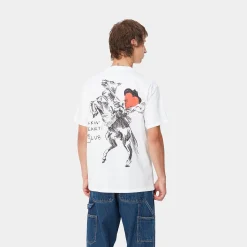 T-Shirts & Polos>Carhartt WIP S/S Pepe B.H.C T-Shirt White