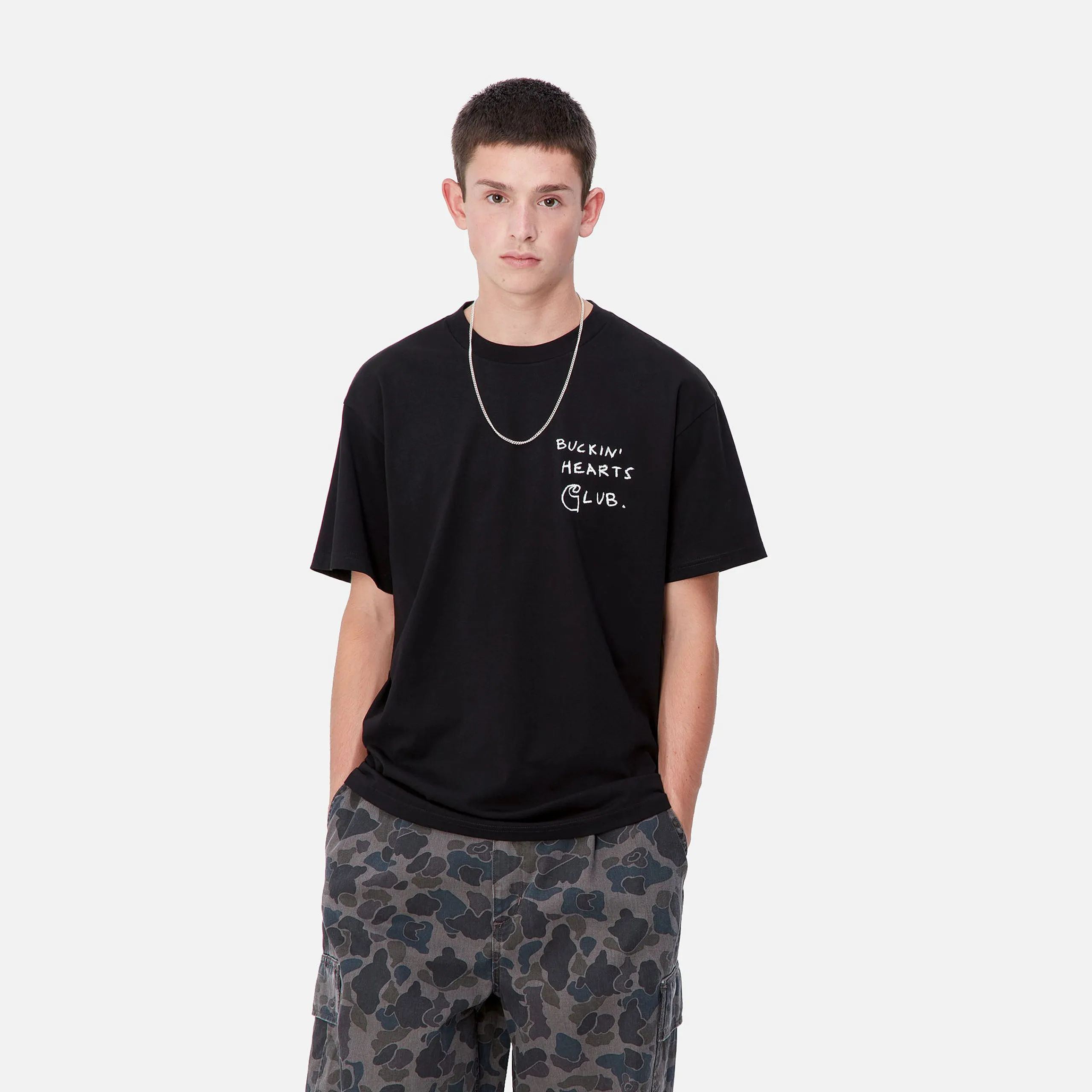 T-Shirts & Polos>Carhartt WIP S/S Pepe B.H.C T-Shirt Black