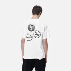 T-Shirts & Polos>Carhartt WIP S/S Pins T-Shirt White / Black