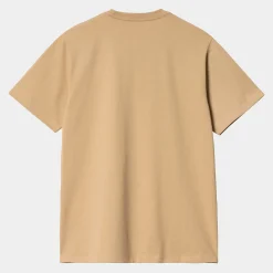 T-Shirts & Polos>Carhartt WIP S/S Pocket T-Shirt Dusty H Brown