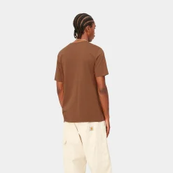 T-Shirts & Polos>Carhartt WIP S/S Pocket T-Shirt Beaver