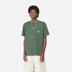 T-Shirts & Polos>Carhartt WIP S/S Pocket T-Shirt Duck Green