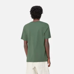 T-Shirts & Polos>Carhartt WIP S/S Pocket T-Shirt Duck Green