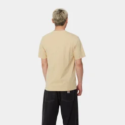 T-Shirts & Polos>Carhartt WIP S/S Pocket T-Shirt Cornsilk