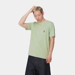 T-Shirts & Polos>Carhartt WIP S/S Pocket T-Shirt Charm Green