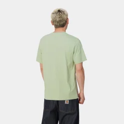T-Shirts & Polos>Carhartt WIP S/S Pocket T-Shirt Charm Green