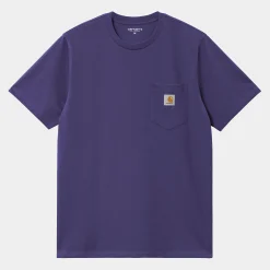 T-Shirts & Polos>Carhartt WIP S/S Pocket T-Shirt Aura
