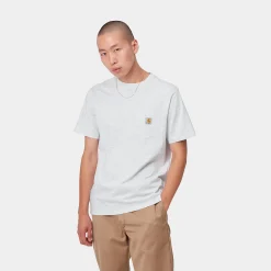 T-Shirts & Polos>Carhartt WIP S/S Pocket T-Shirt Ash Heather