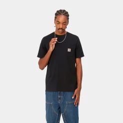 T-Shirts & Polos>Carhartt WIP S/S Pocket T-Shirt Black