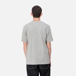 T-Shirts & Polos>Carhartt WIP S/S Pocket T-Shirt Grey Heather