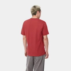 T-Shirts & Polos>Carhartt WIP S/S Press Script T-Shirt Tuscany