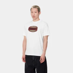 T-Shirts & Polos>Carhartt WIP S/S Press Script T-Shirt White
