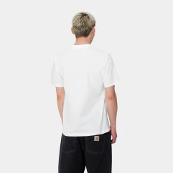 T-Shirts & Polos>Carhartt WIP S/S Press Script T-Shirt White