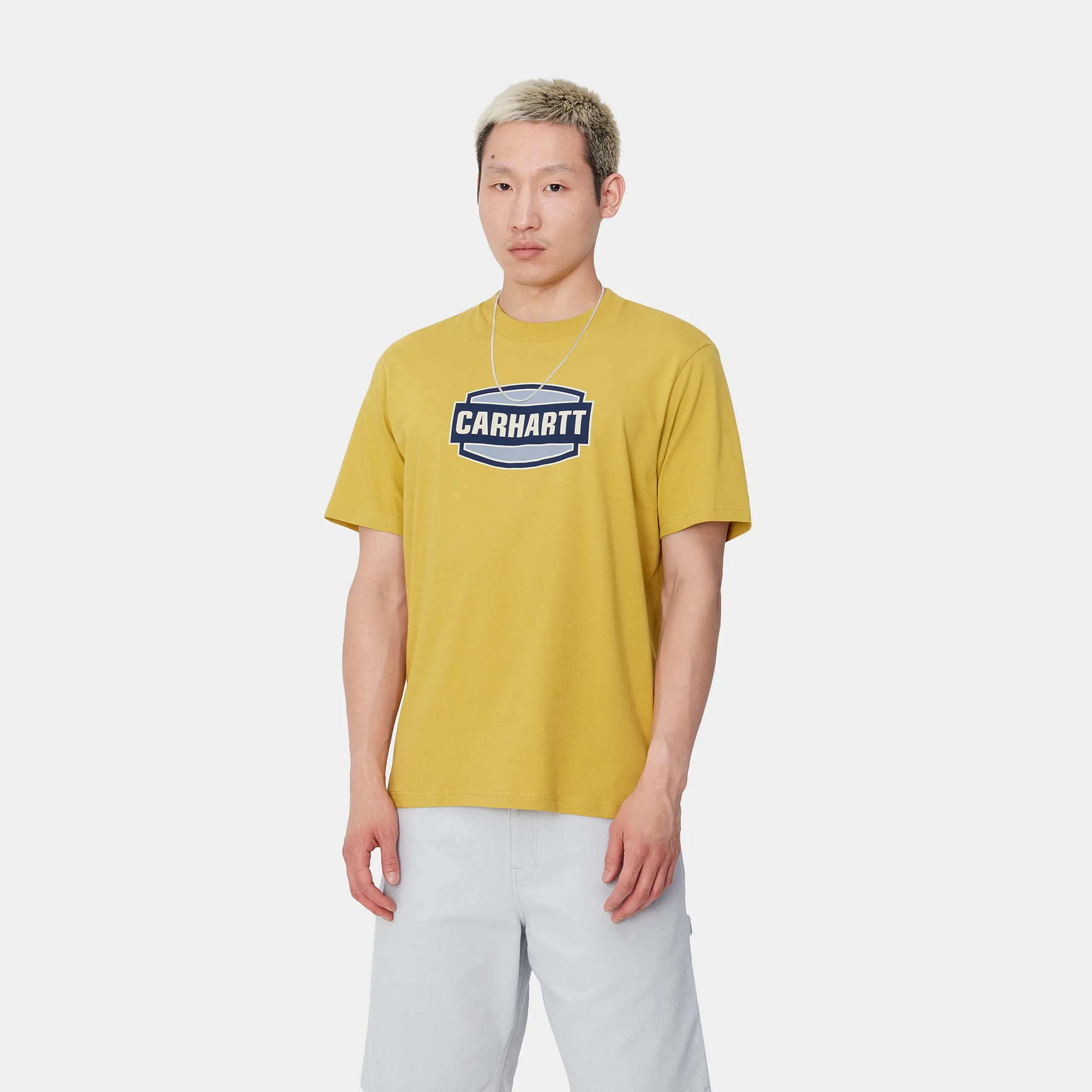 T-Shirts & Polos>Carhartt WIP S/S Press Script T-Shirt Golden Olive