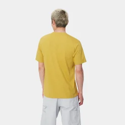 T-Shirts & Polos>Carhartt WIP S/S Press Script T-Shirt Golden Olive
