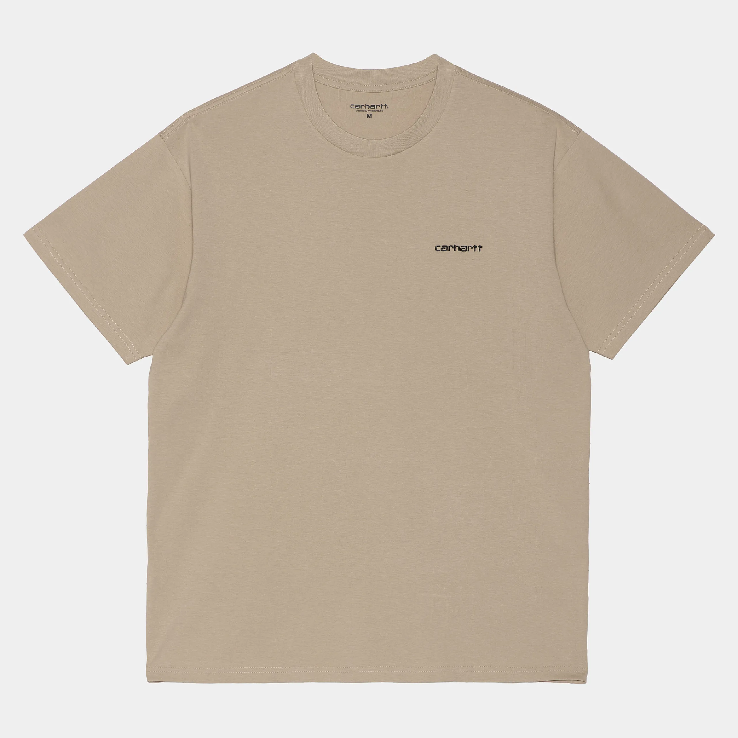 T-Shirts & Polos>Carhartt WIP S/S Script Embroidery T-Shirt Wall / Black